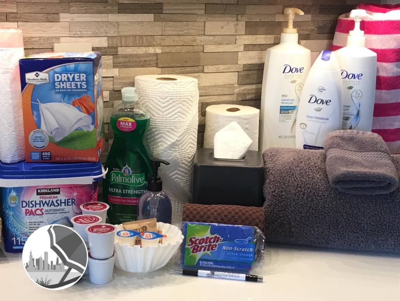 Supplies provided during your stay