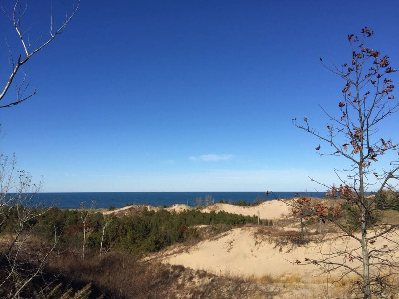 Beautiful views of the Indiana Dunes National Lakeshore, voted one of the top beaches by National Geographic.