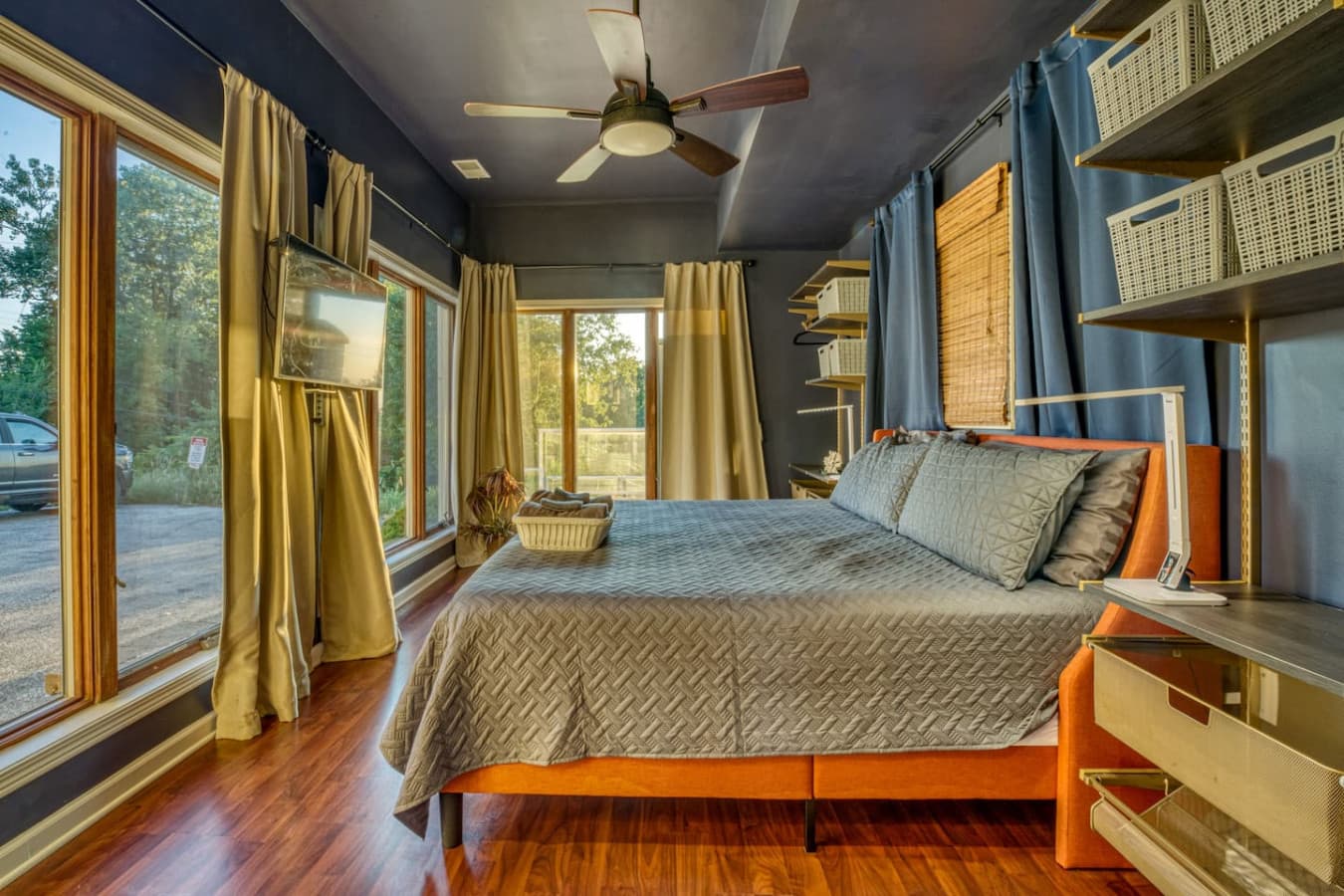 King Bedroom on Main Level (1st Floor) is perfect for guests who prefer not to climb stairs