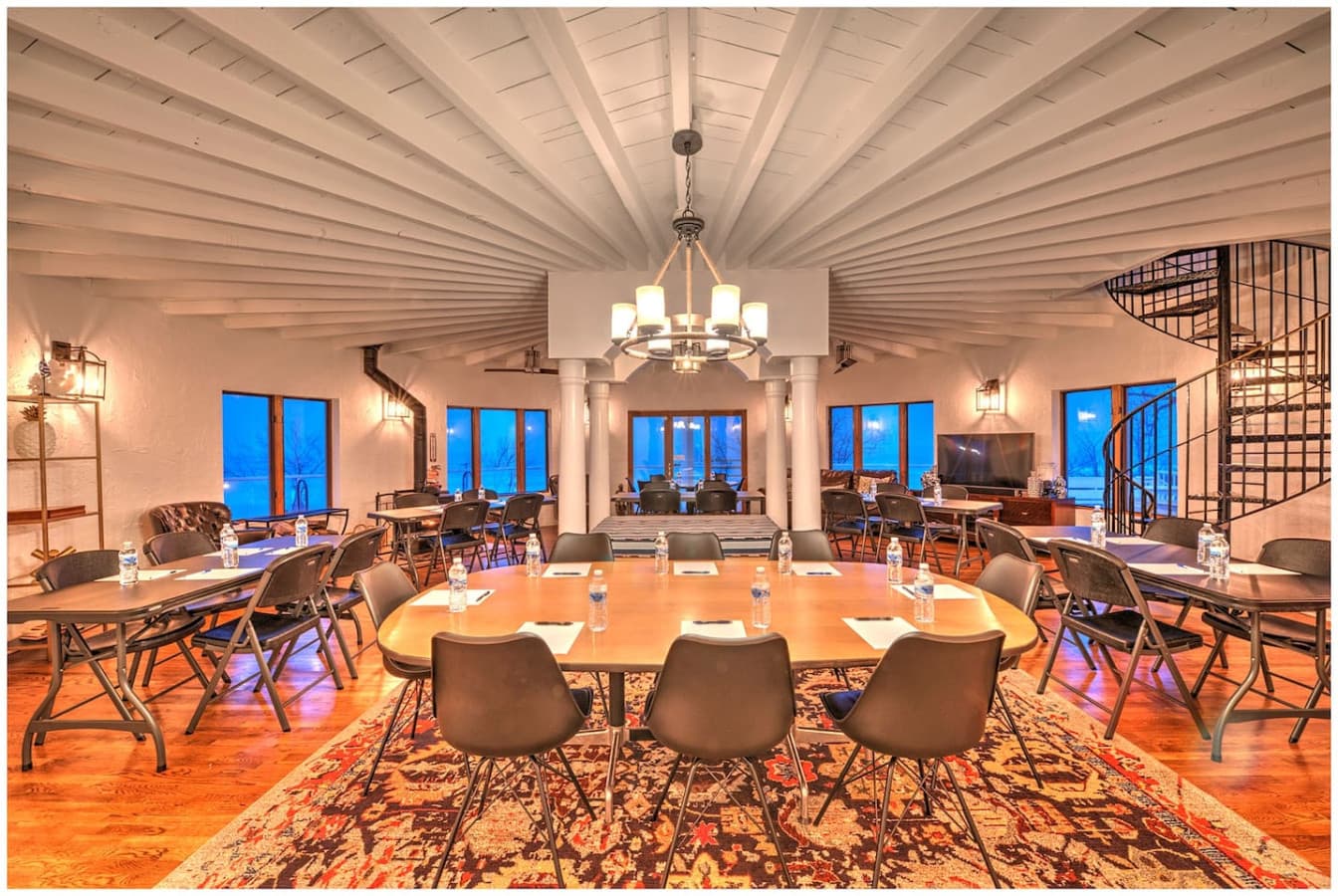 The Round Room serves as the perfect space for corporate retreats.