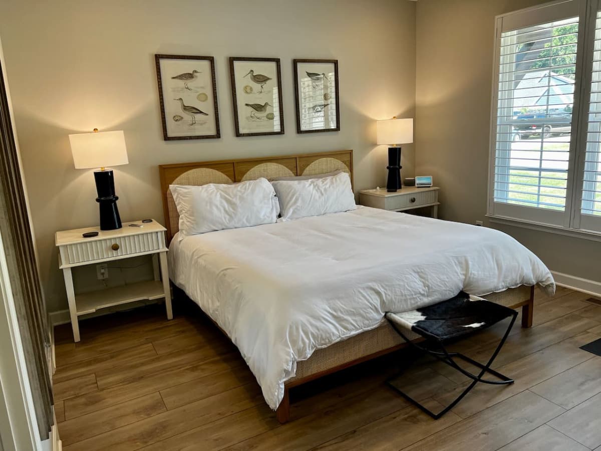 Tons of natural light with three massive windows in the Master Bedroom.