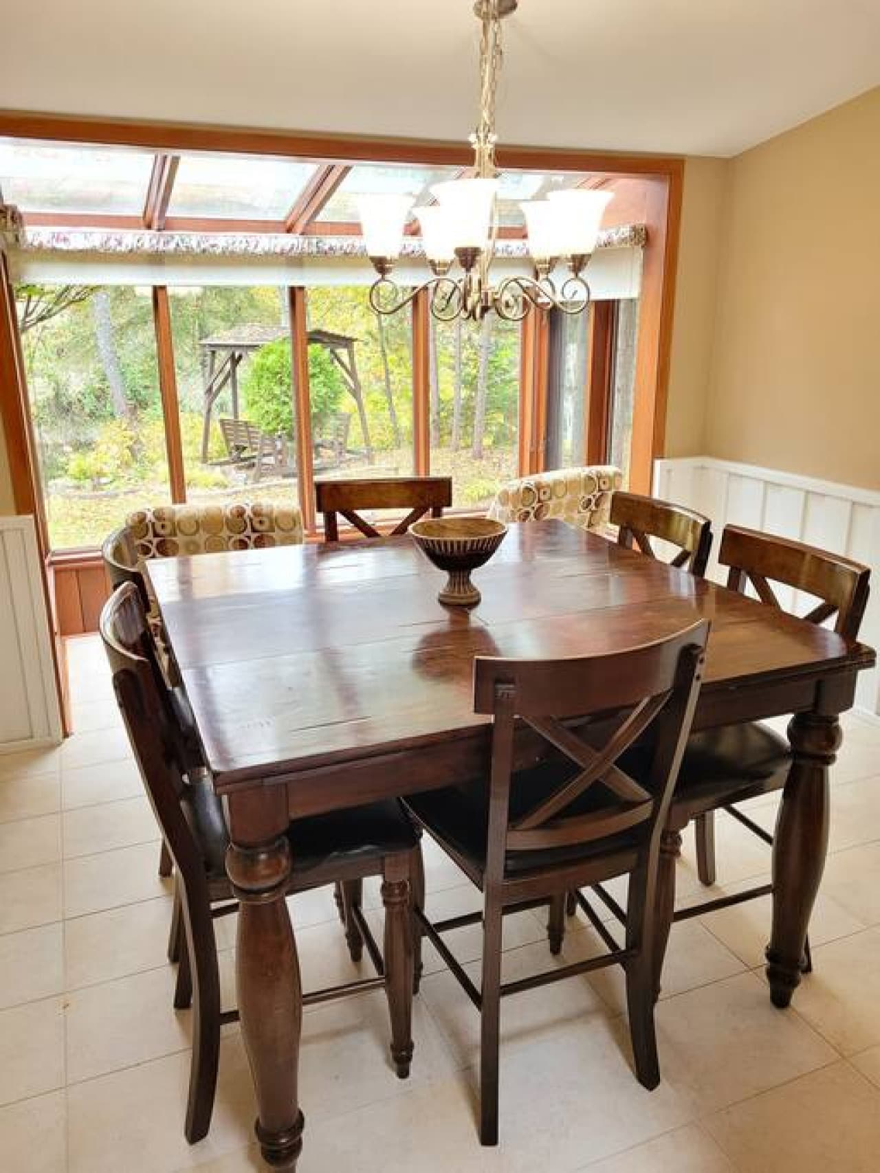 Dining room with a view.