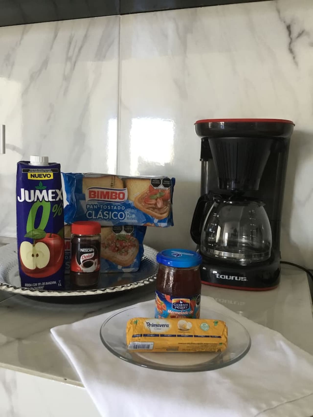 Continental breakfast included
