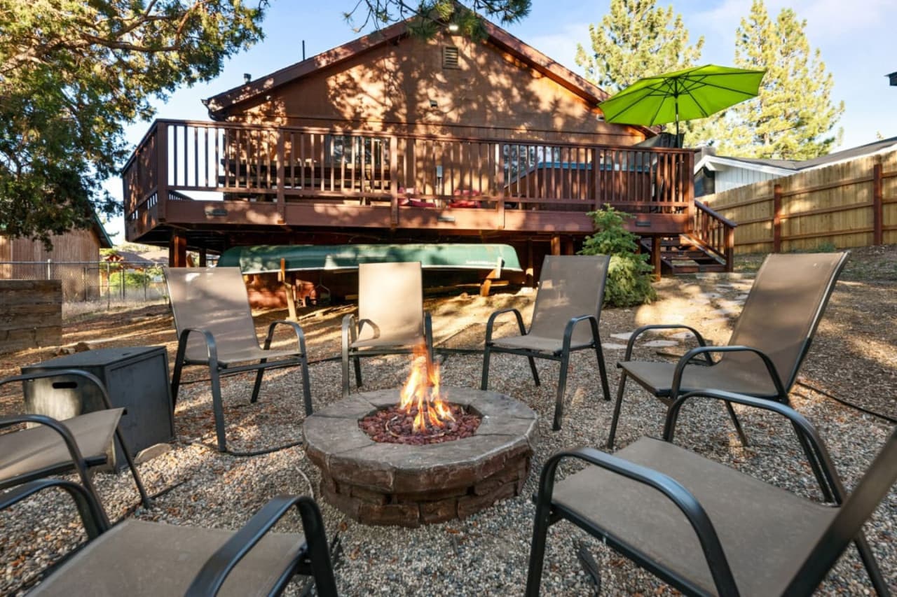 Experience the magic of togetherness by the firelight. Our snug fire pit sets the scene for cherished moments.