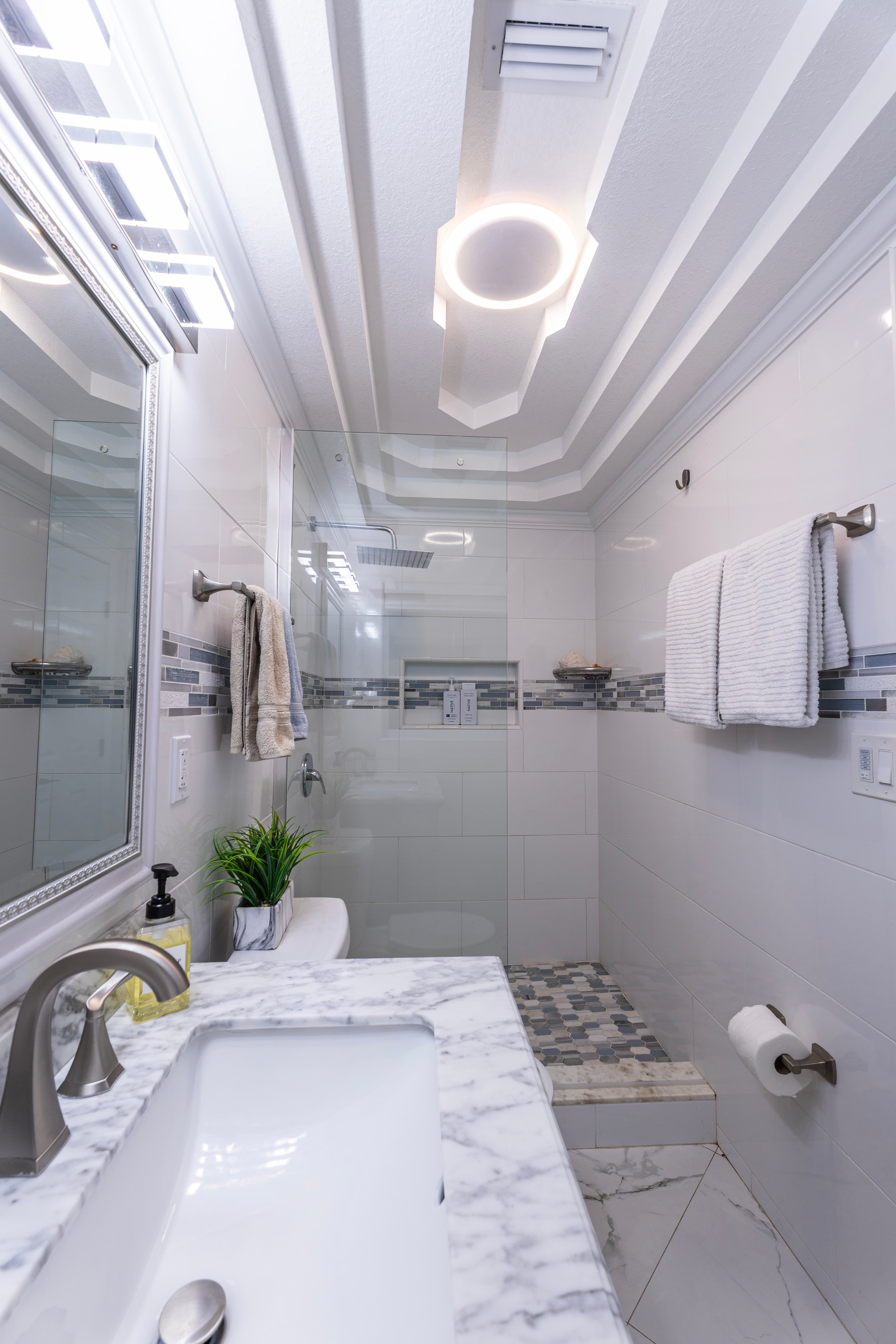 Walk-in Shower Tray Ceilings 