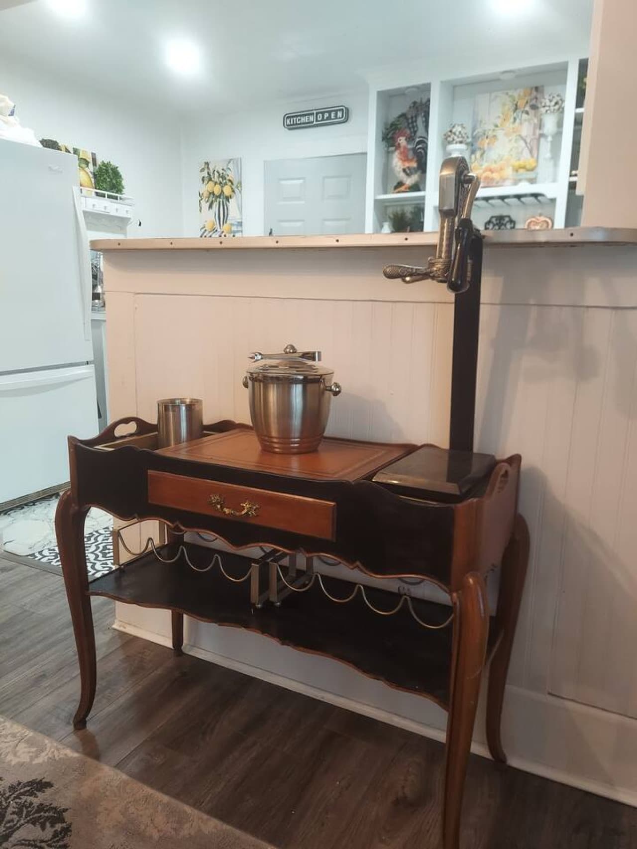 Bring your own wine for this vintage dry bar