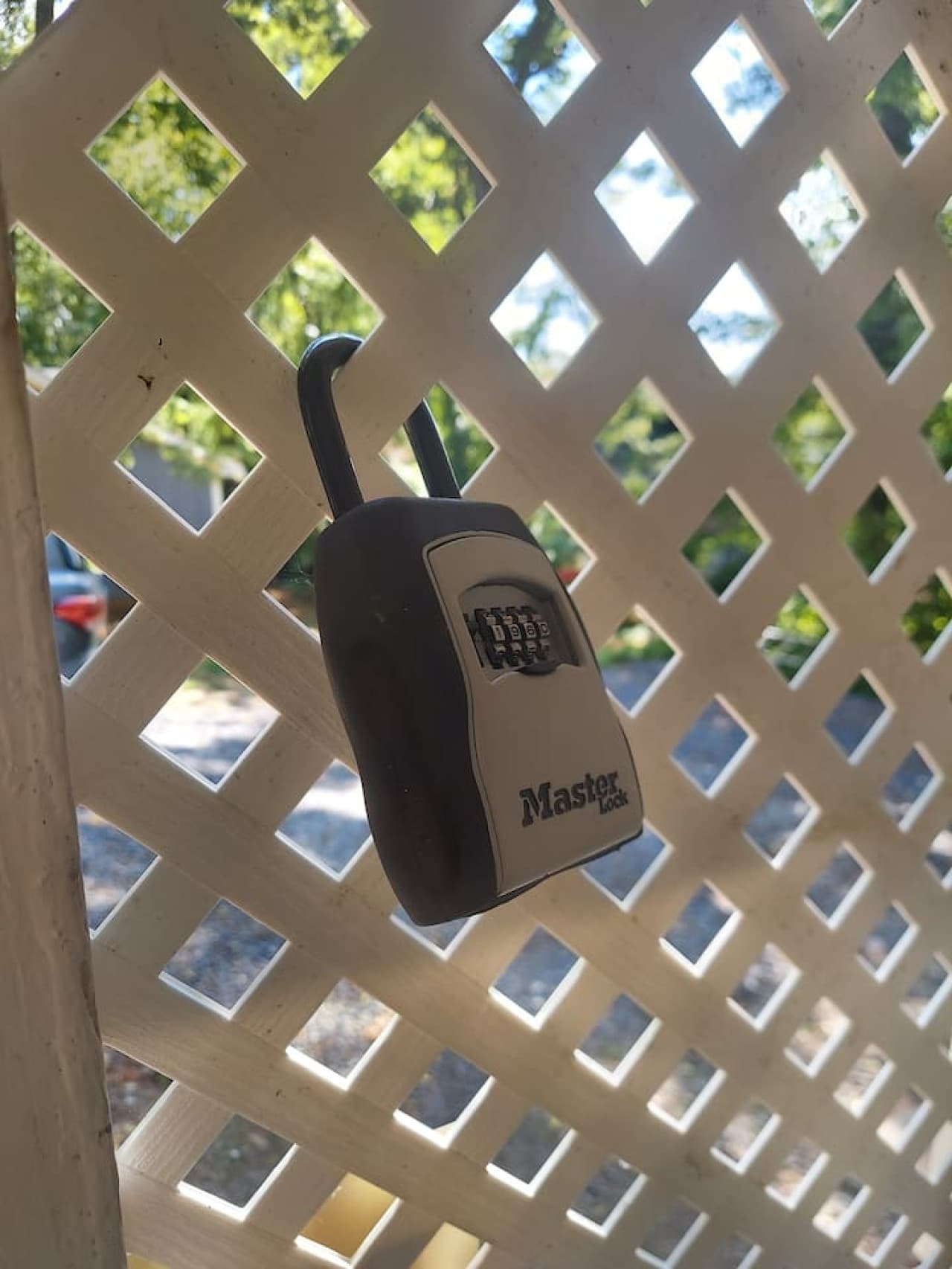 Lock box at back entry