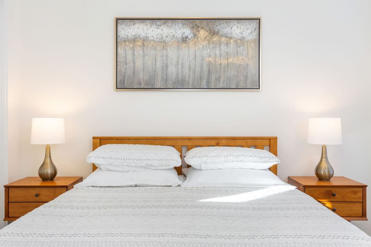Retreat to the comfort of your private bedroom, offering a serene space to rest and recharge. Queen size, natural light, A/c,  closet.