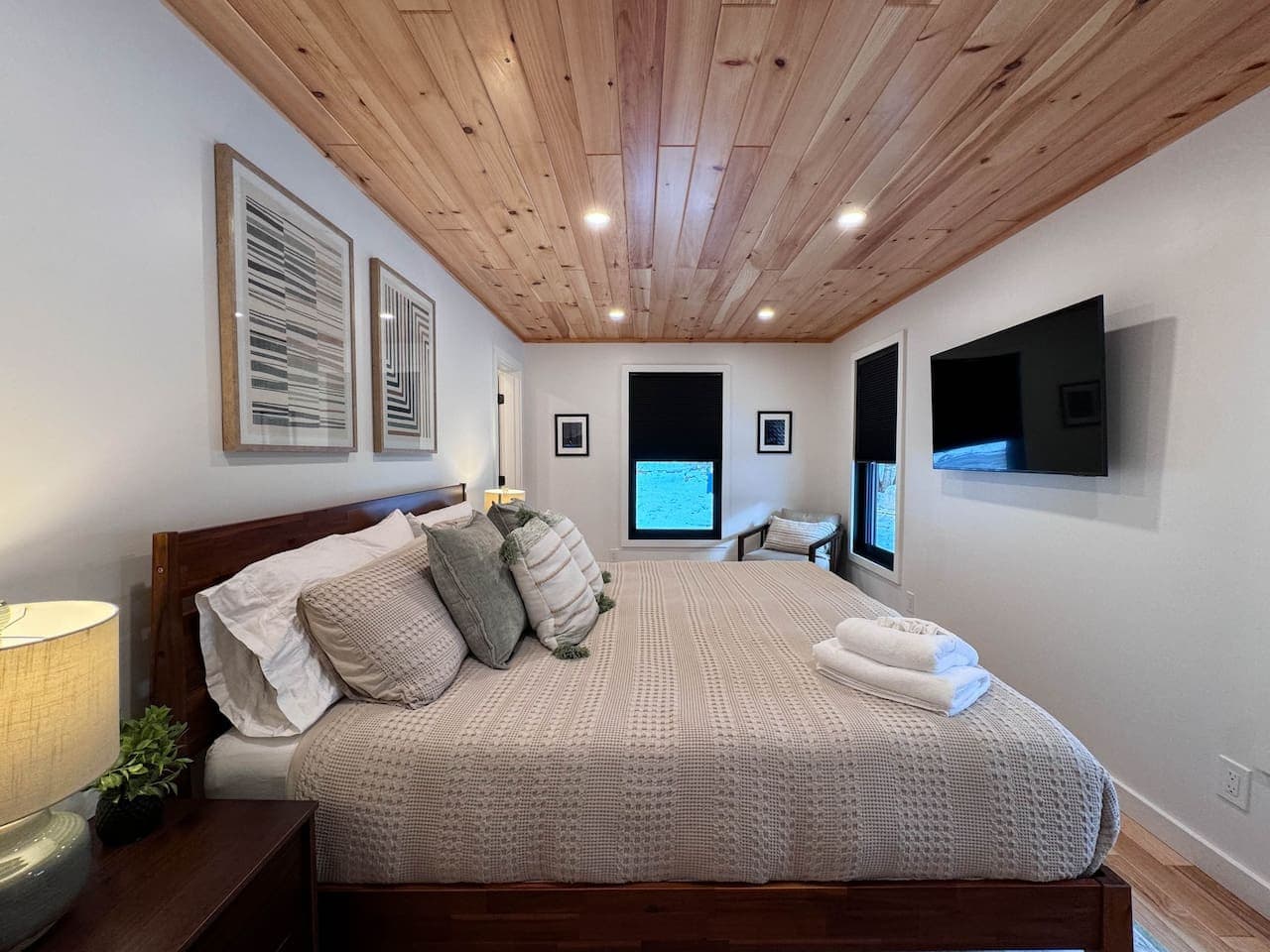 50 Inch TV's in every bedroom