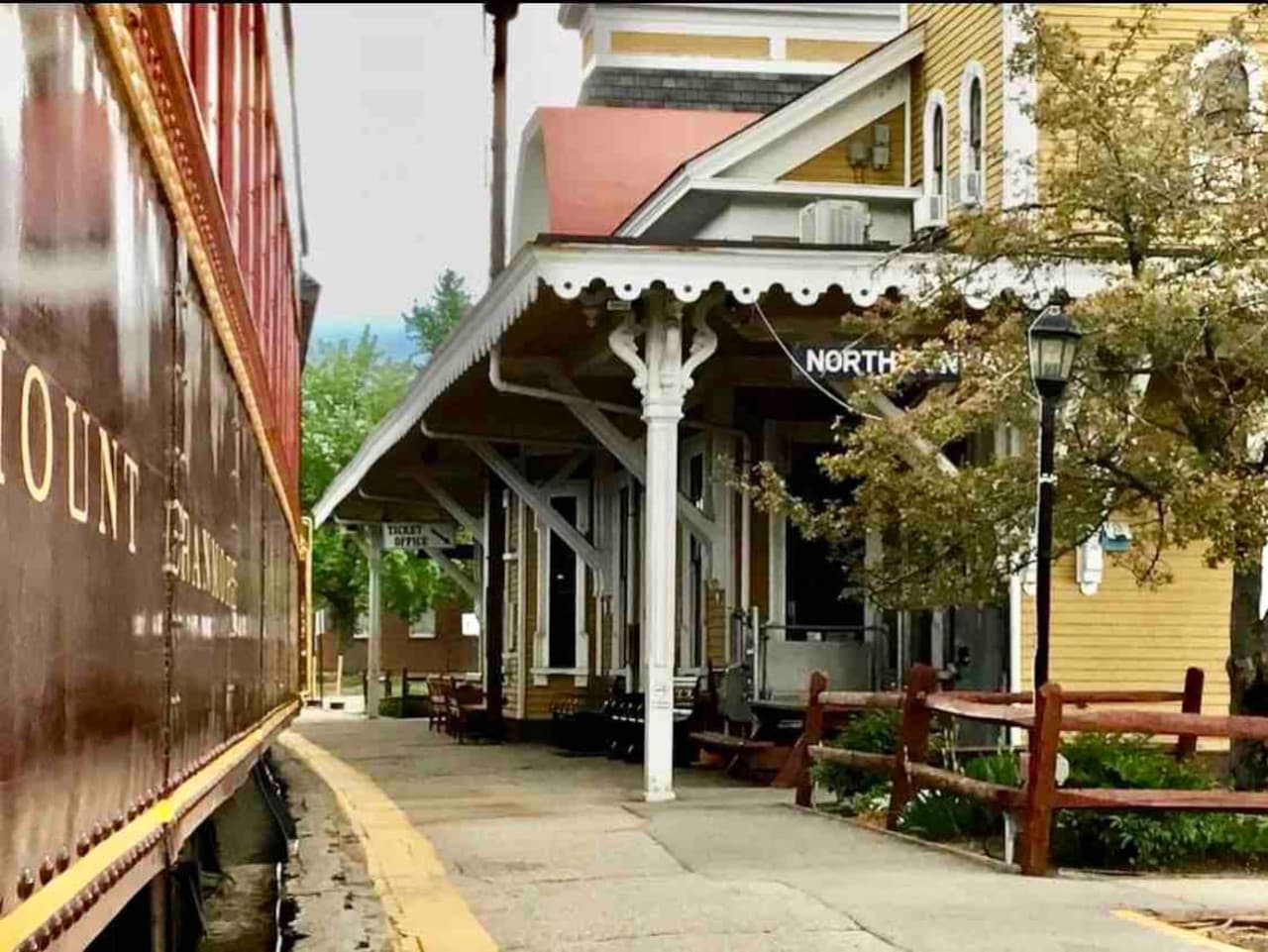 Conway Scenic Railroad, short walk from the house. Take a train ride with the family and enjoy the views.