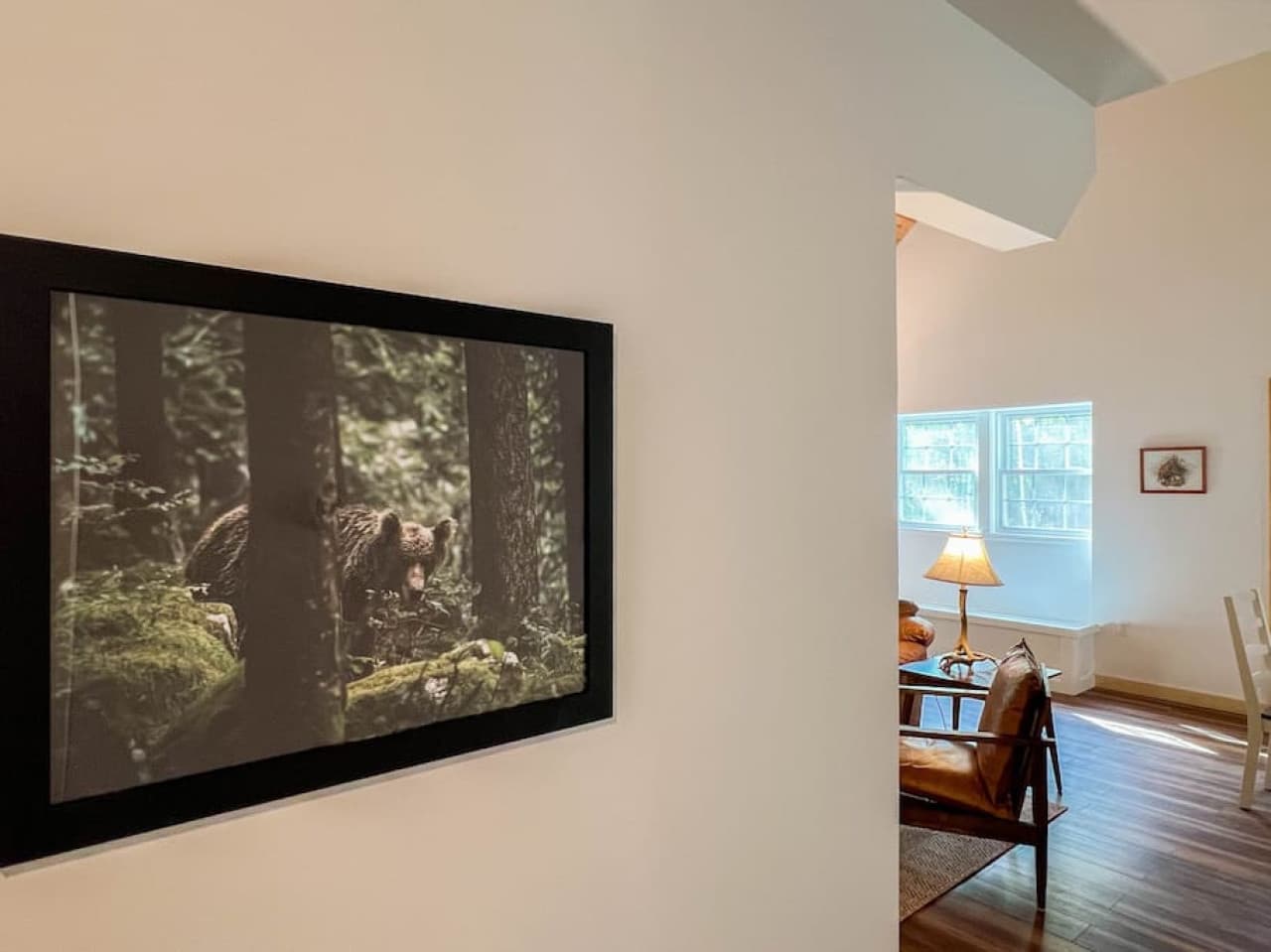 Real photography artwork throughout the house
