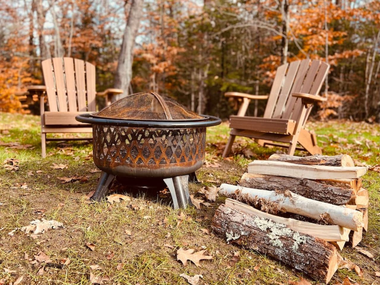 Sit by the fire and have a beer!
