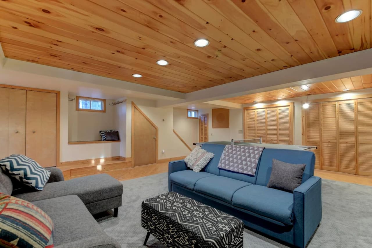 The basement is really a second living room