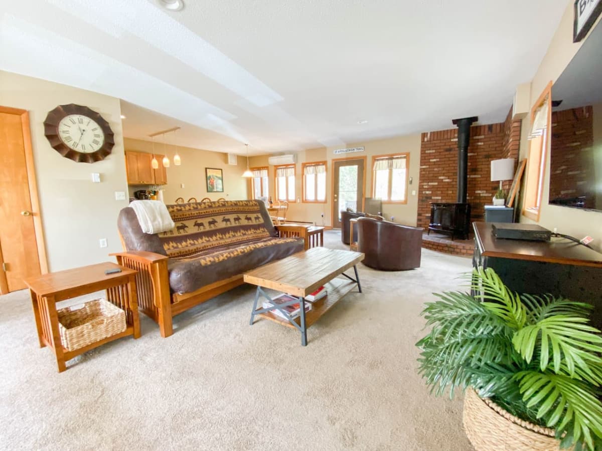 spacious open concept living room