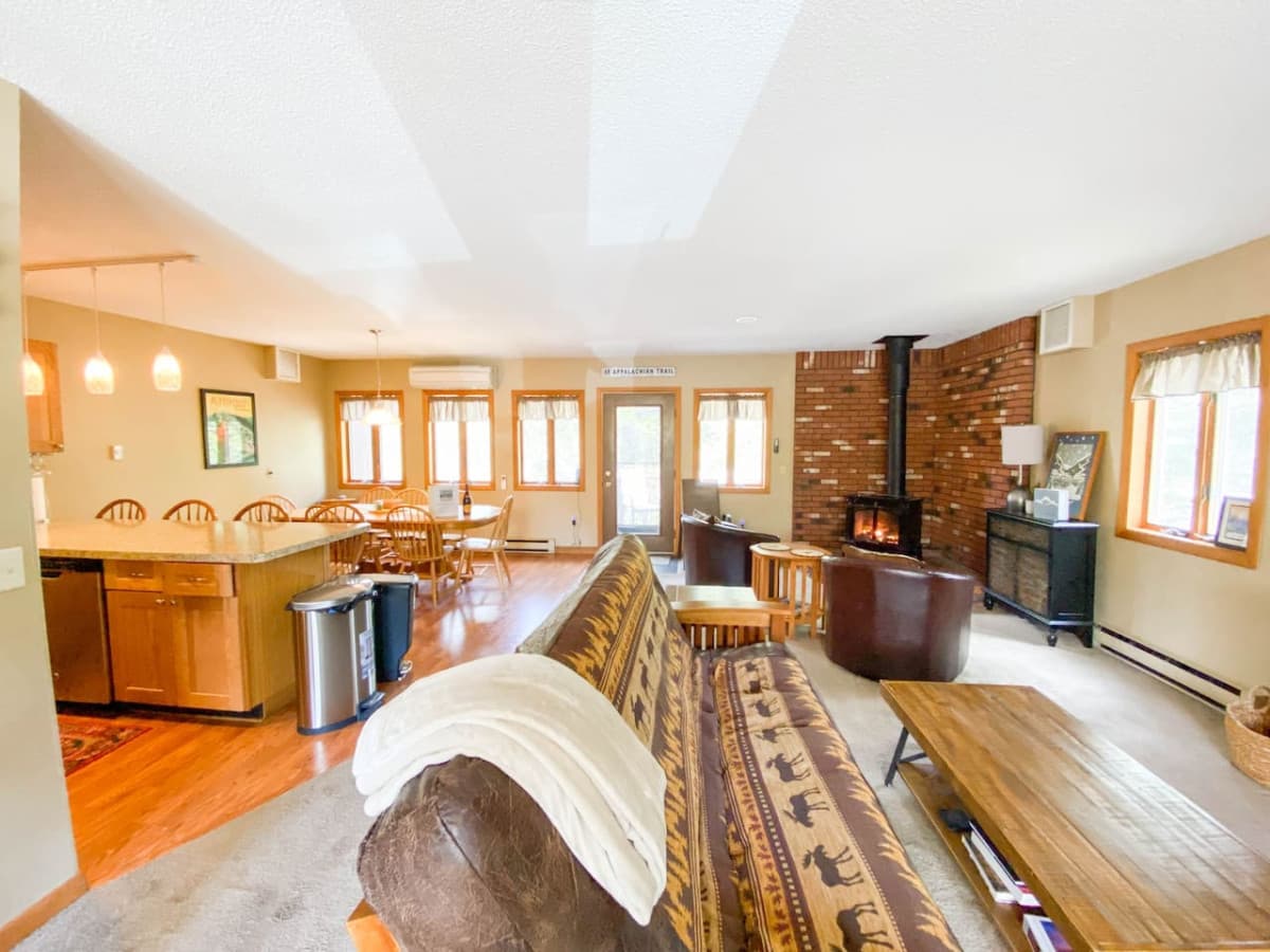 spacious open concept living room