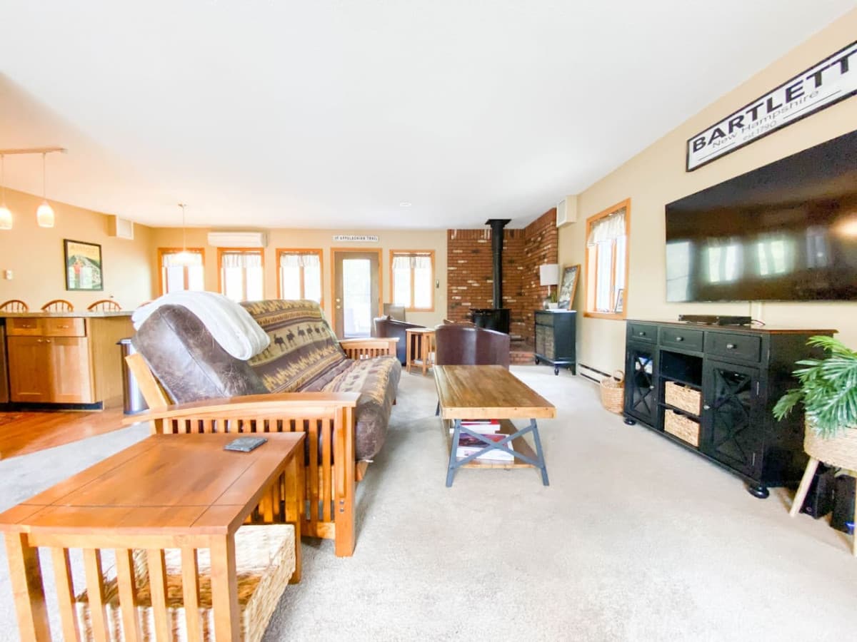 spacious open concept living room