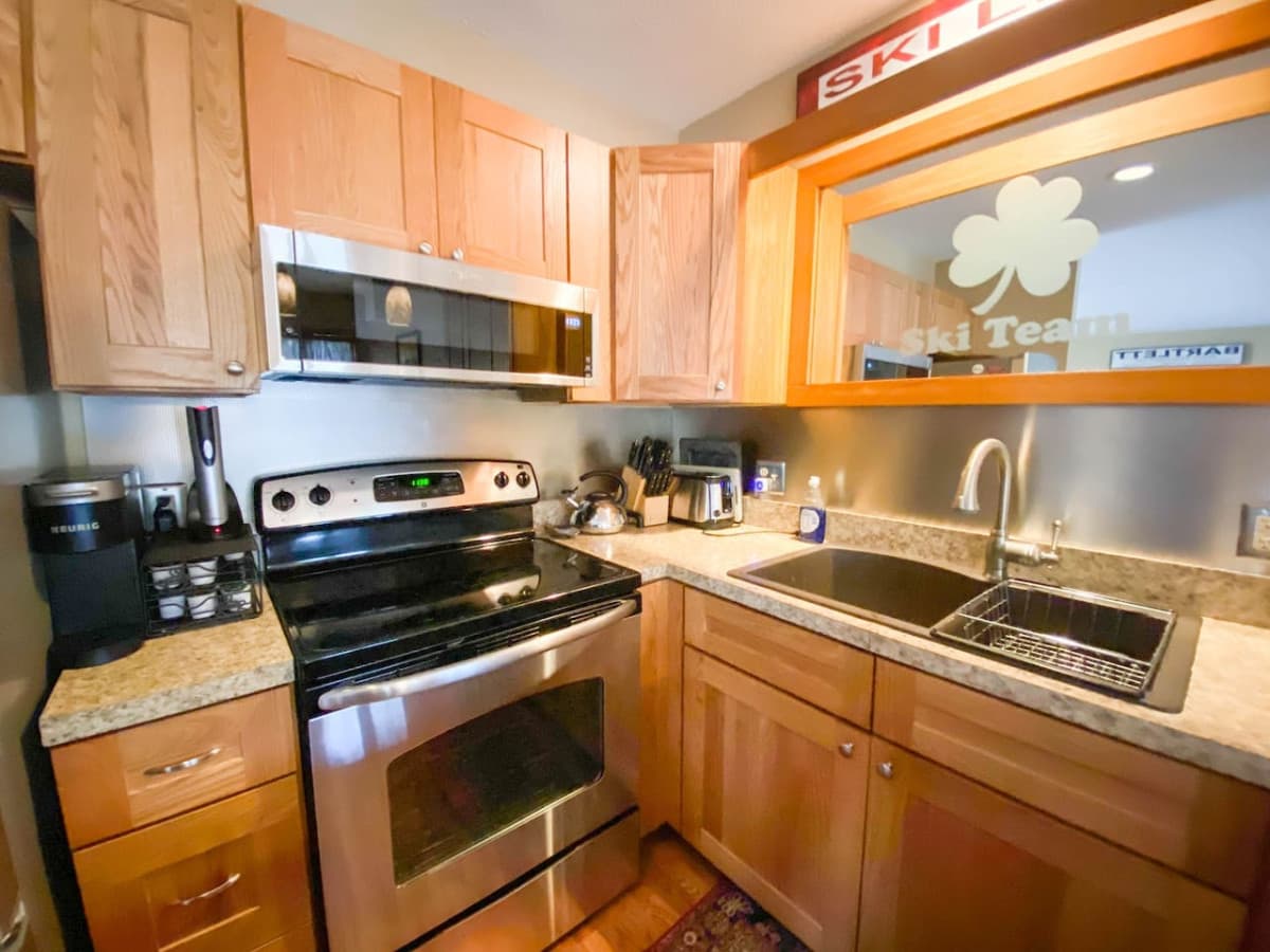 fully stocked kitchen for your use
