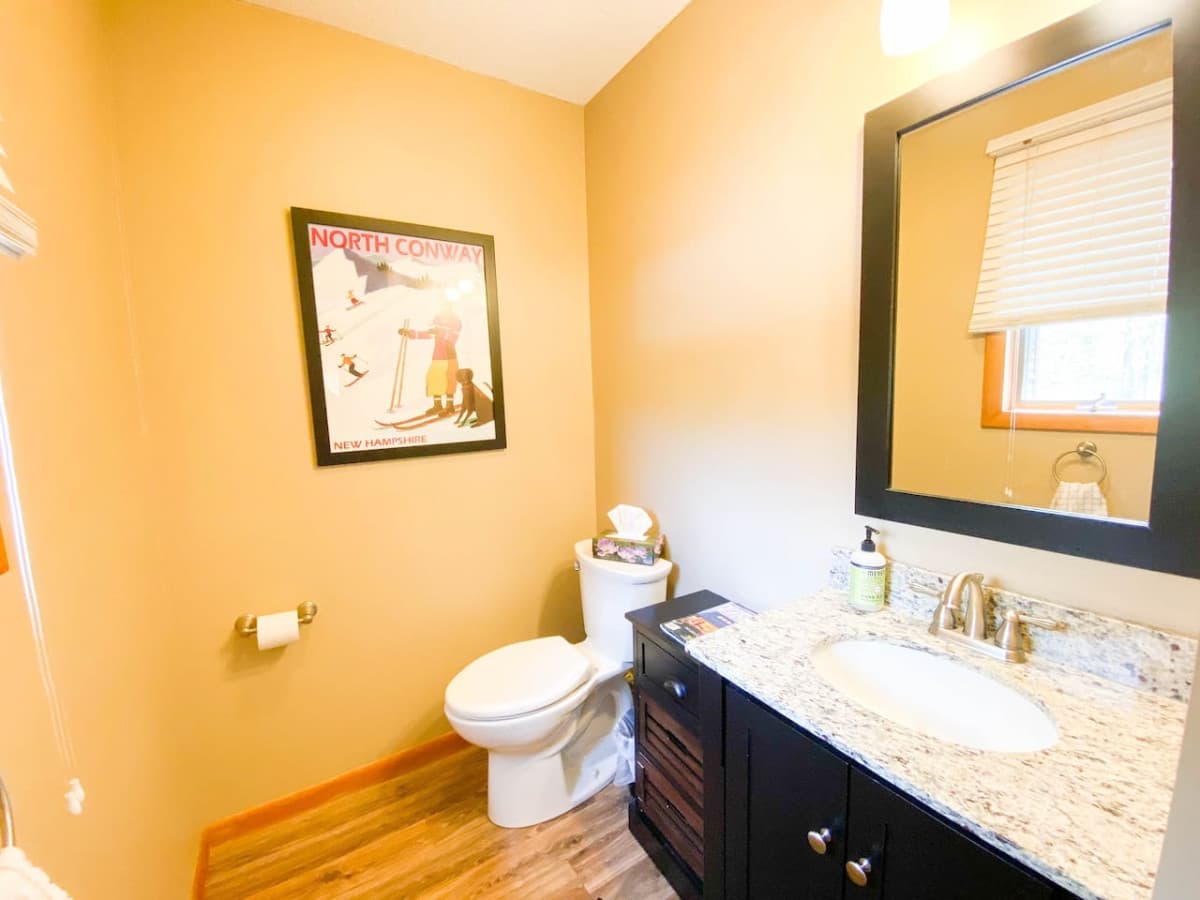Upstairs half bath