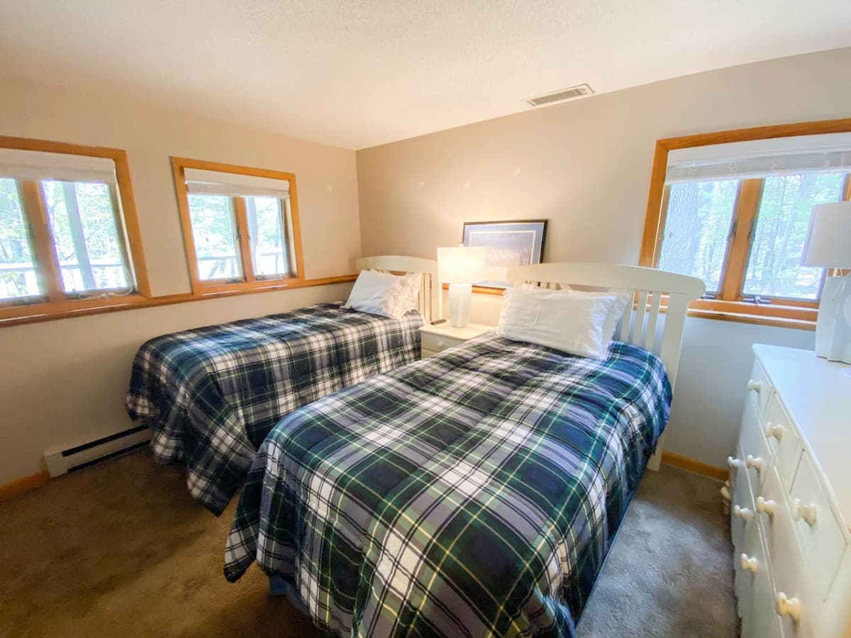 2 single beds in the second room
