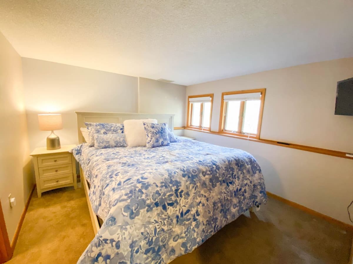 Master bedroom with king