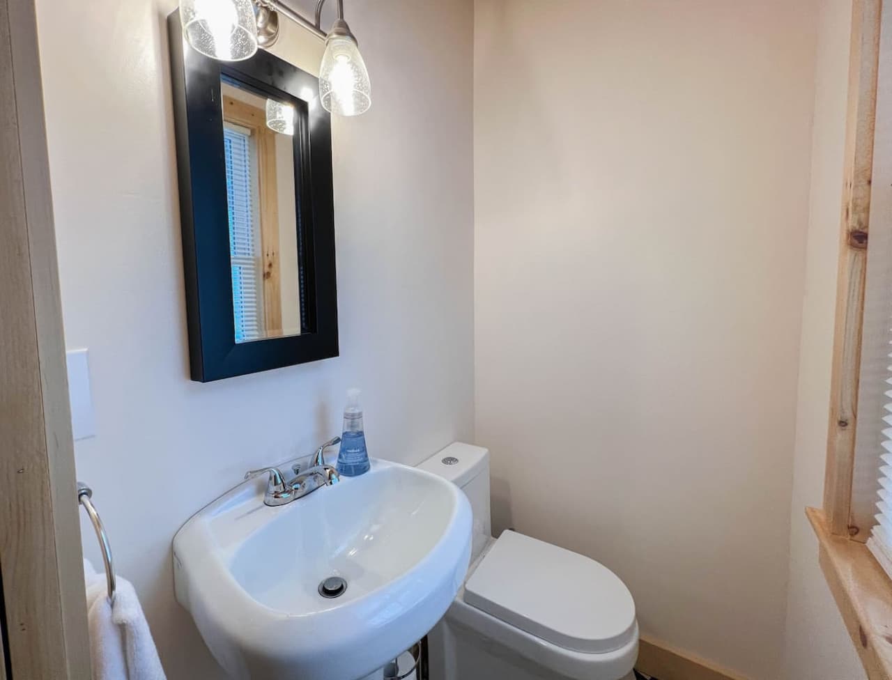 1/2 bath on the first floor