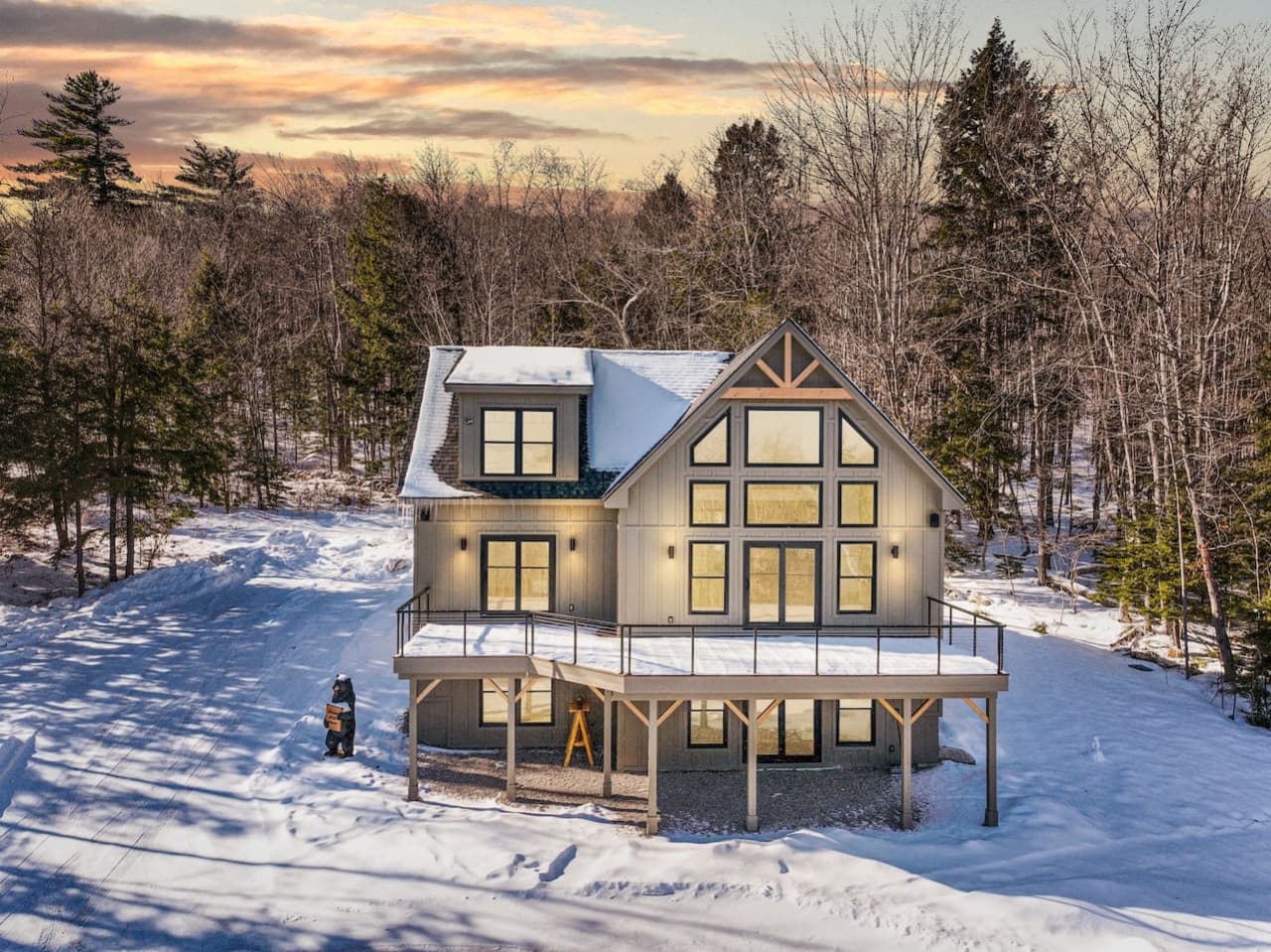 The Hideout | New, Views, Theater, Fireplace, Deck