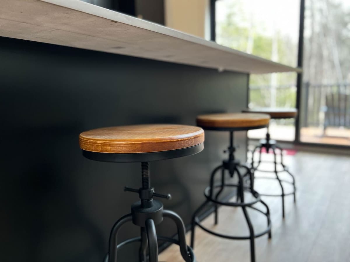 take a seat at the island and have a drink!