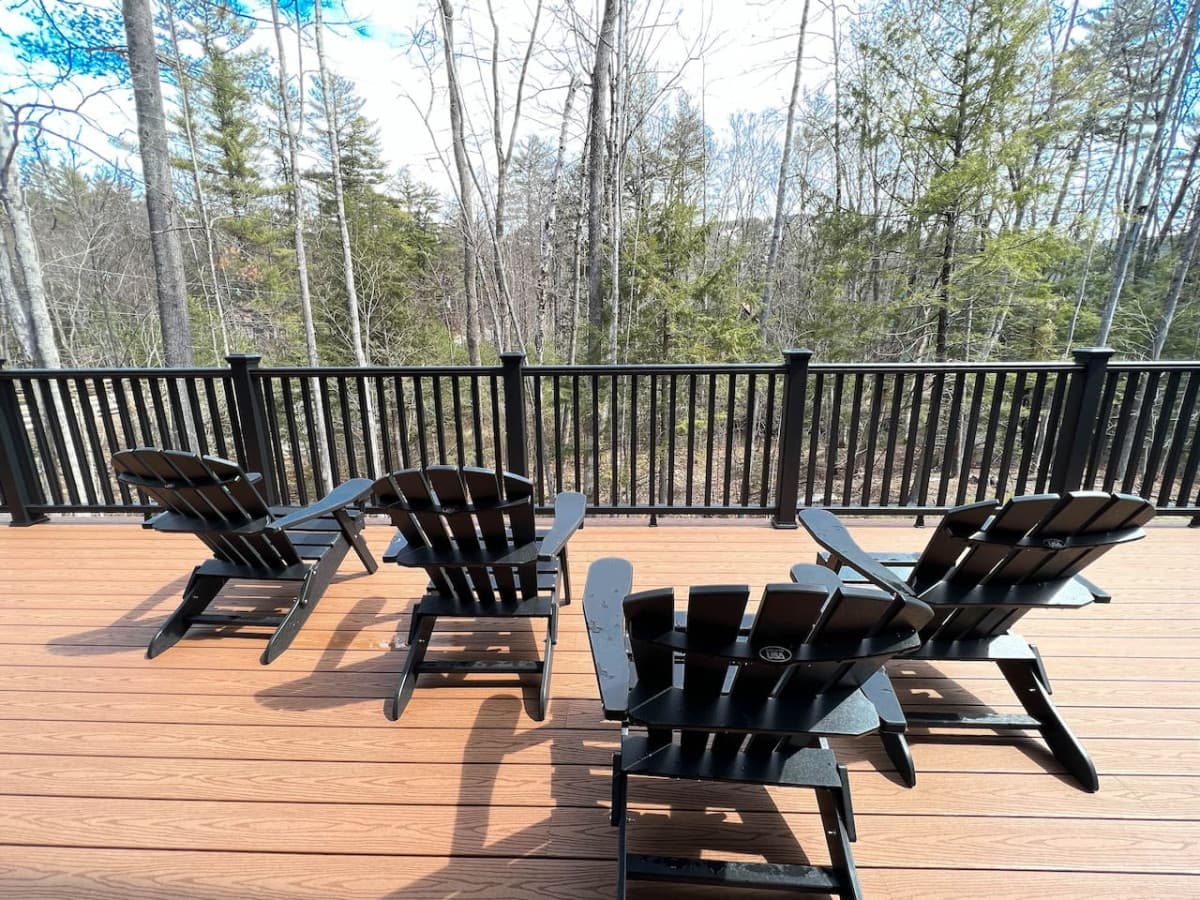 Relax on the porch with the sounds of the rushing brook!