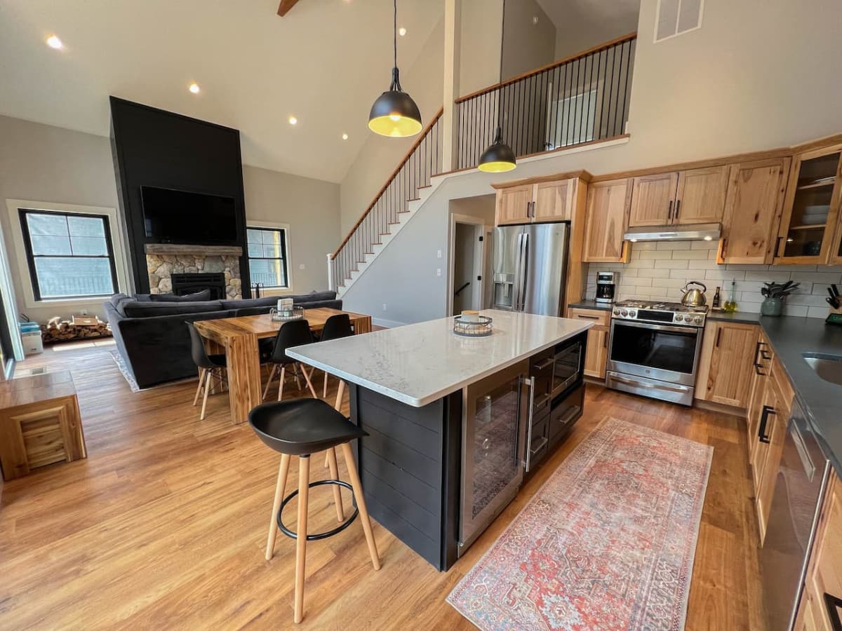 High end luxury kitchen with everything you will need for your relaxing vacation