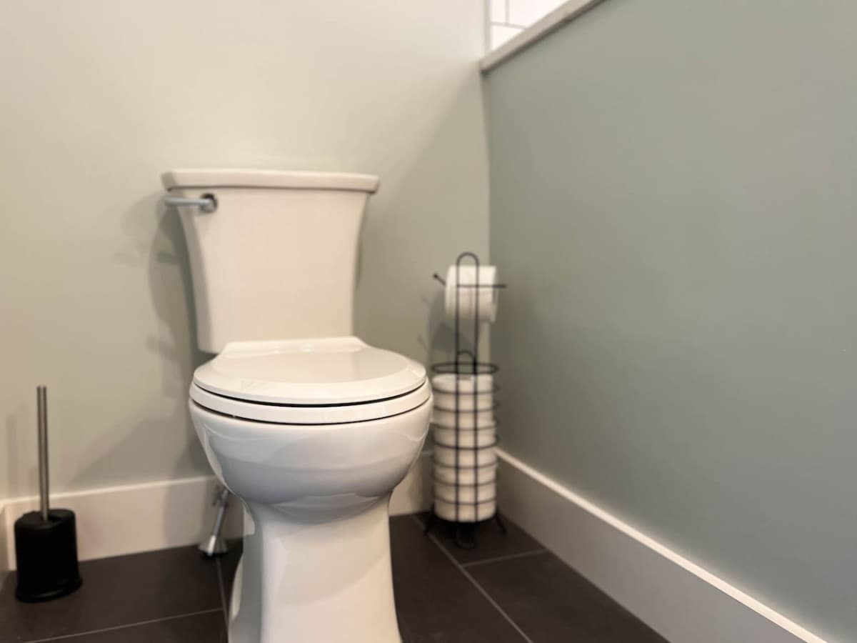 Private master bathroom