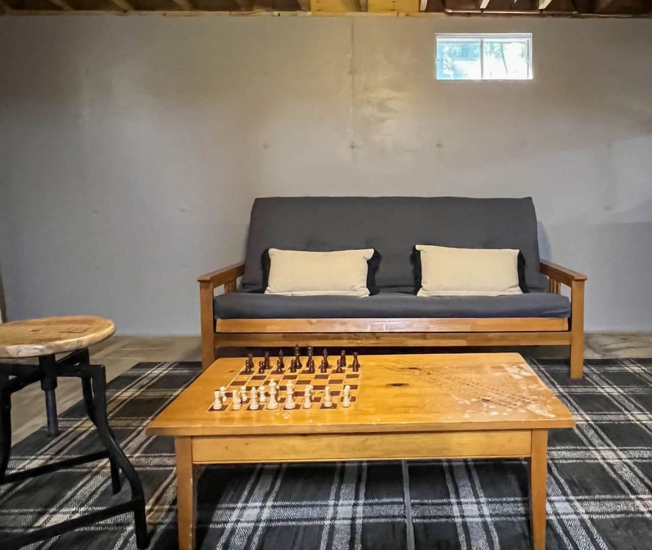 Our lower level with foosball, pool, ping pong, chess and Pop A Shot Basketball!