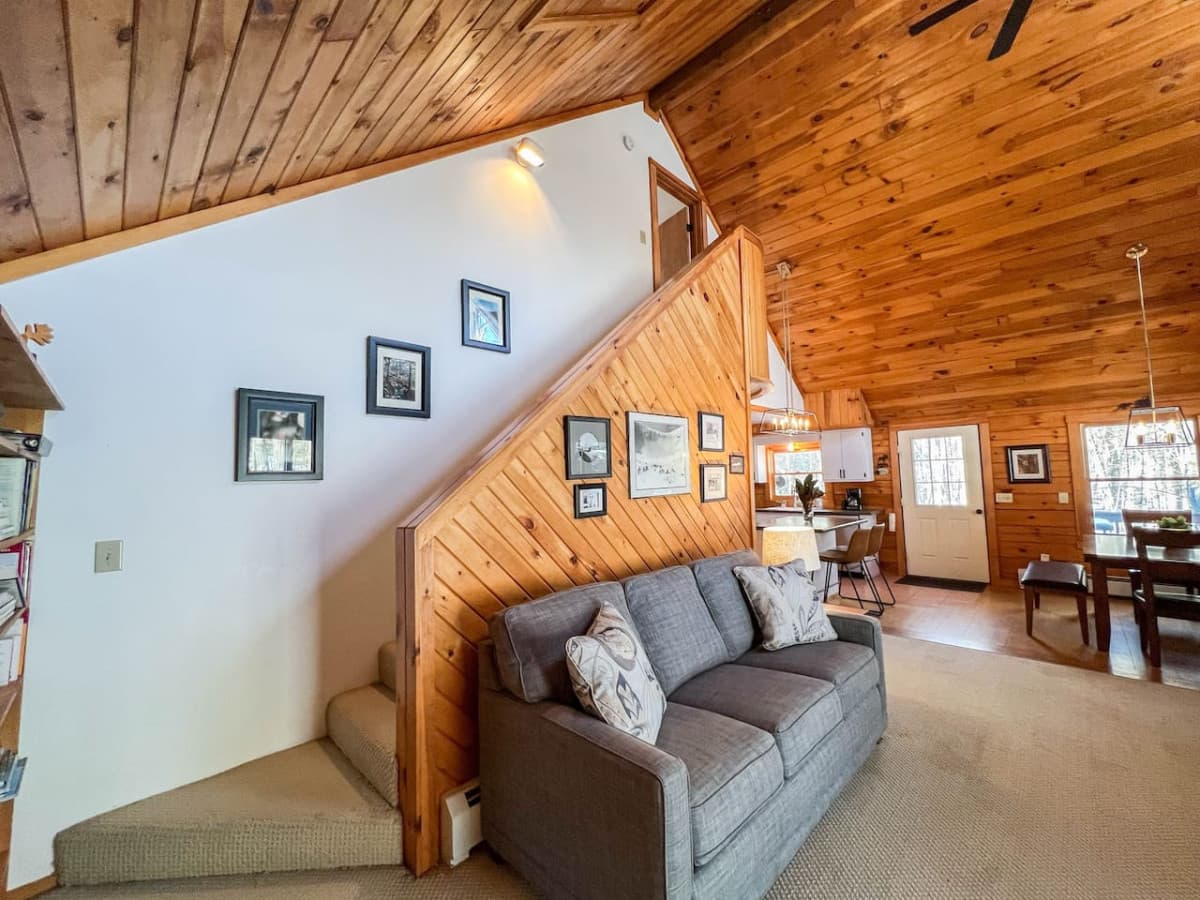 Staircase leads to second Master Suite.