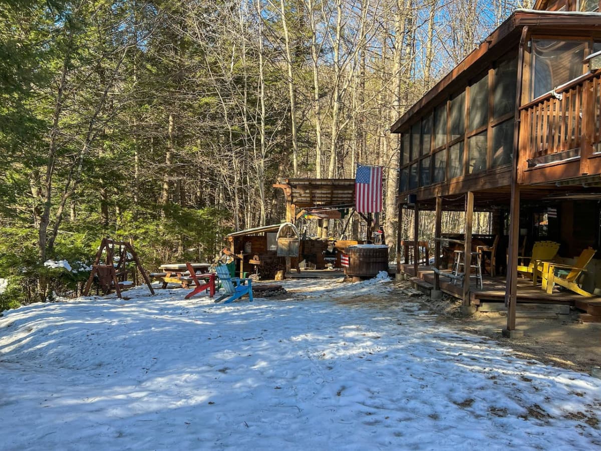 Our outdoor space has been carefully crafted over many years. With a large firepit, and outdoor bar area there's something for everyone in this space.