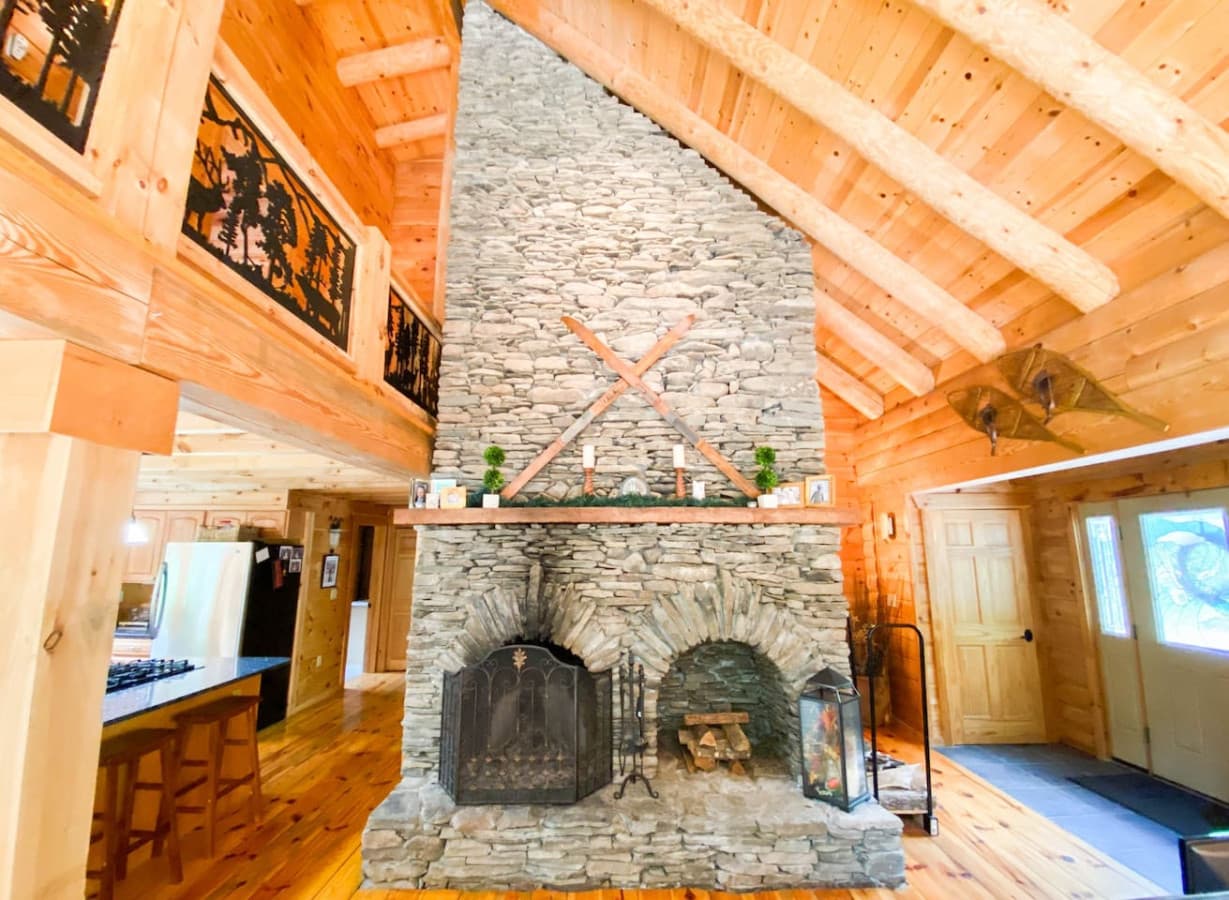 Fireplace to stay nice and cozy