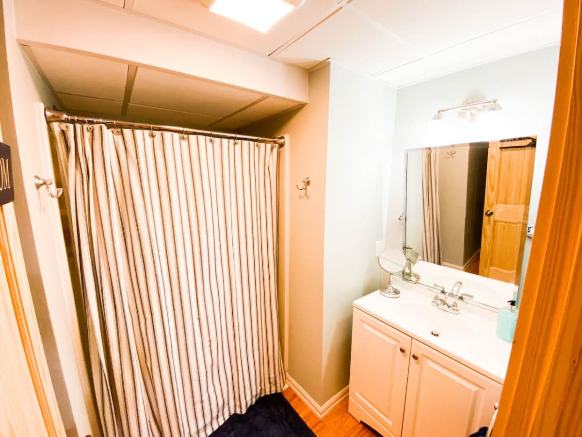 Bathroom on the lower level