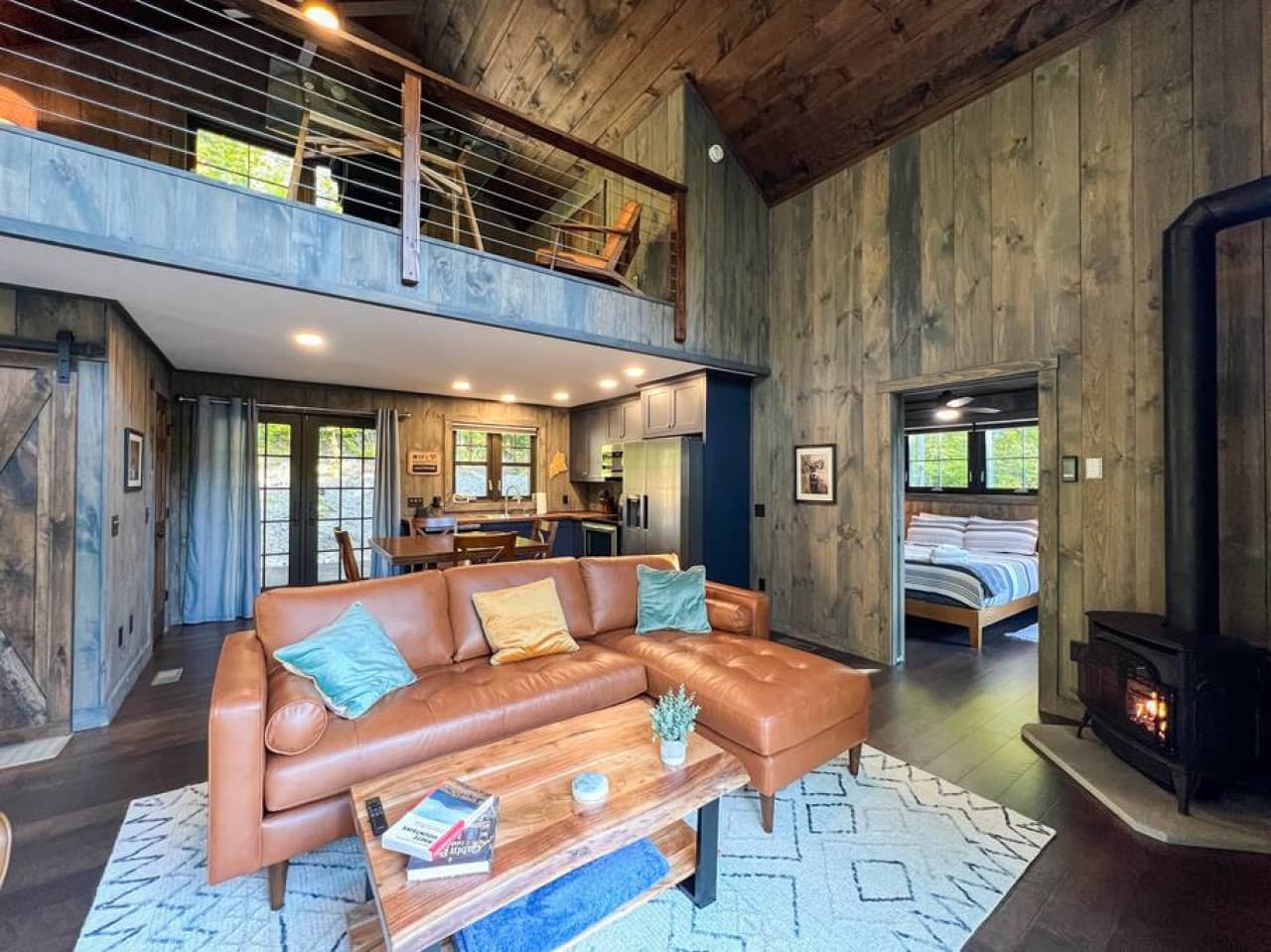 Sit by the gas fireplace and relax a bit...