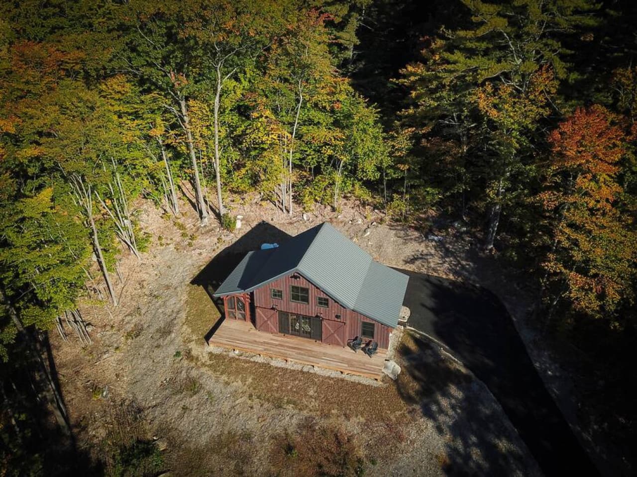 The Barnhaus from the sky