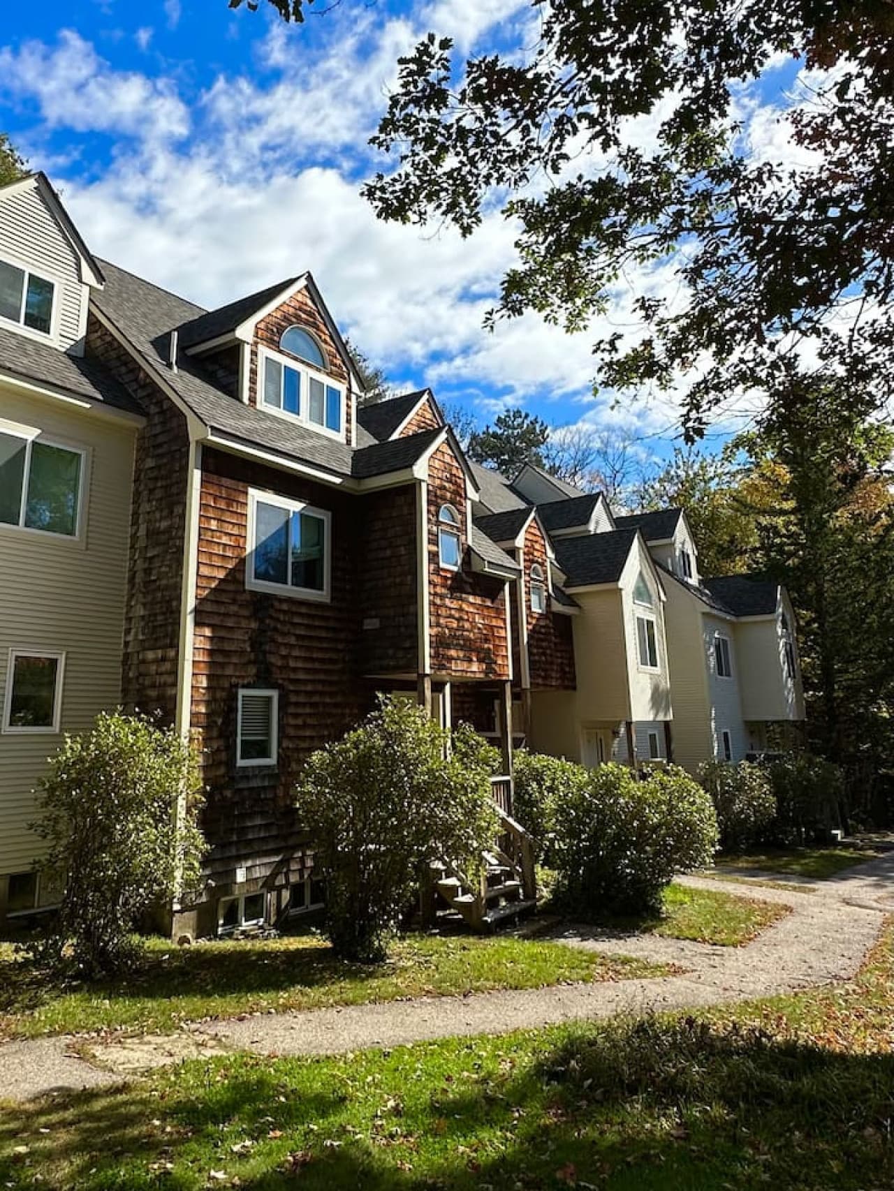 The front of the townhouse.