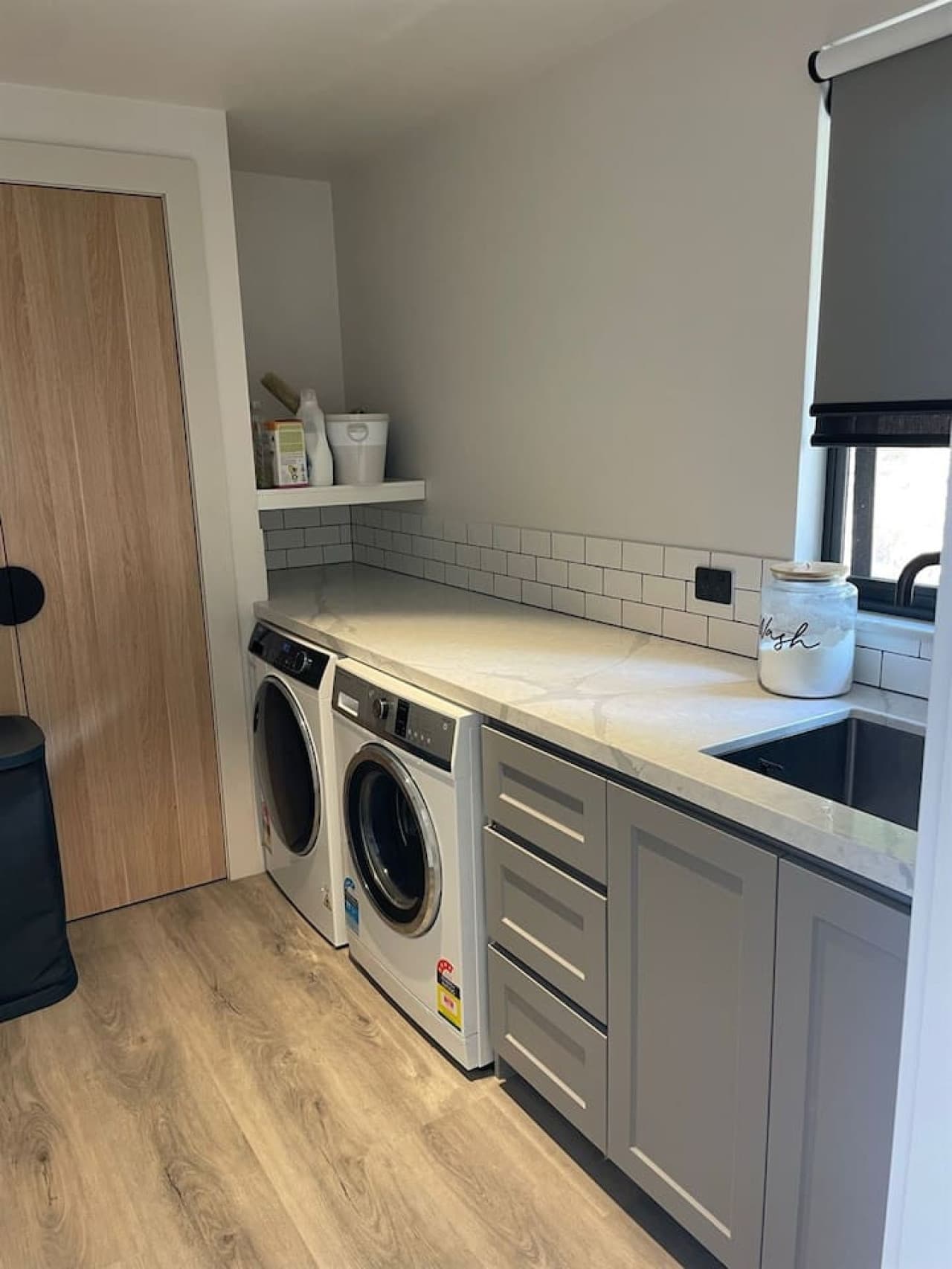 Laundry with Drying Cupboard