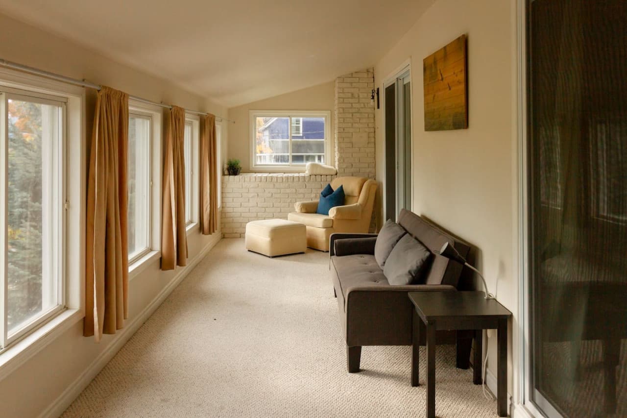 Shared Sitting area overlooking the water.