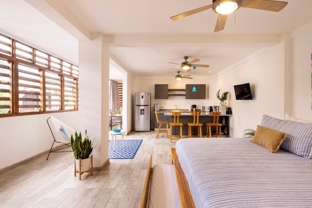 Studio Mar nearby the beach | Terrace w/BBQ |Pool