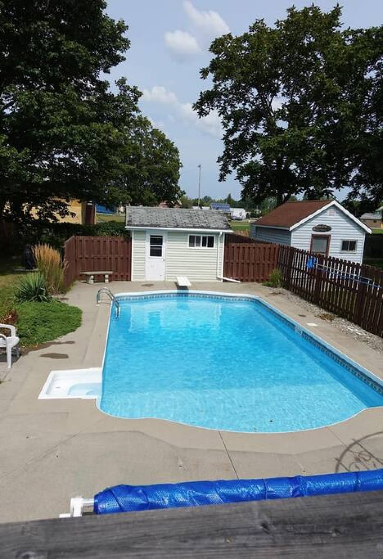 View of Salt Water Pool from the House