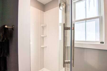 Time for a nice warm shower after a day adventuring in the great outdoors.