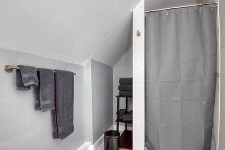A private attached bathroom.