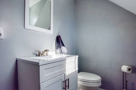 A private attached bathroom.