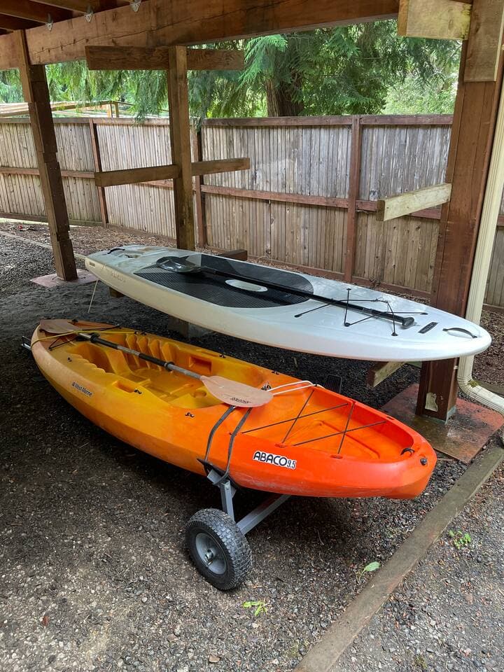 Available to use at Wildcat Lake.  Wheeled carts available to walk them to the launch or County Park