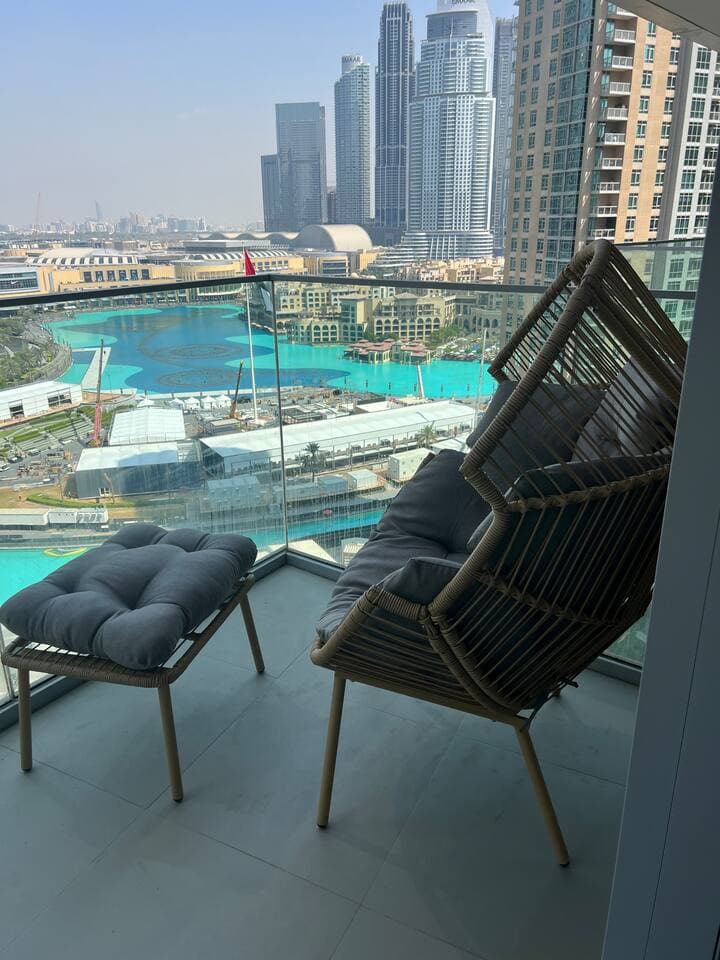 Relaxing on the balcony