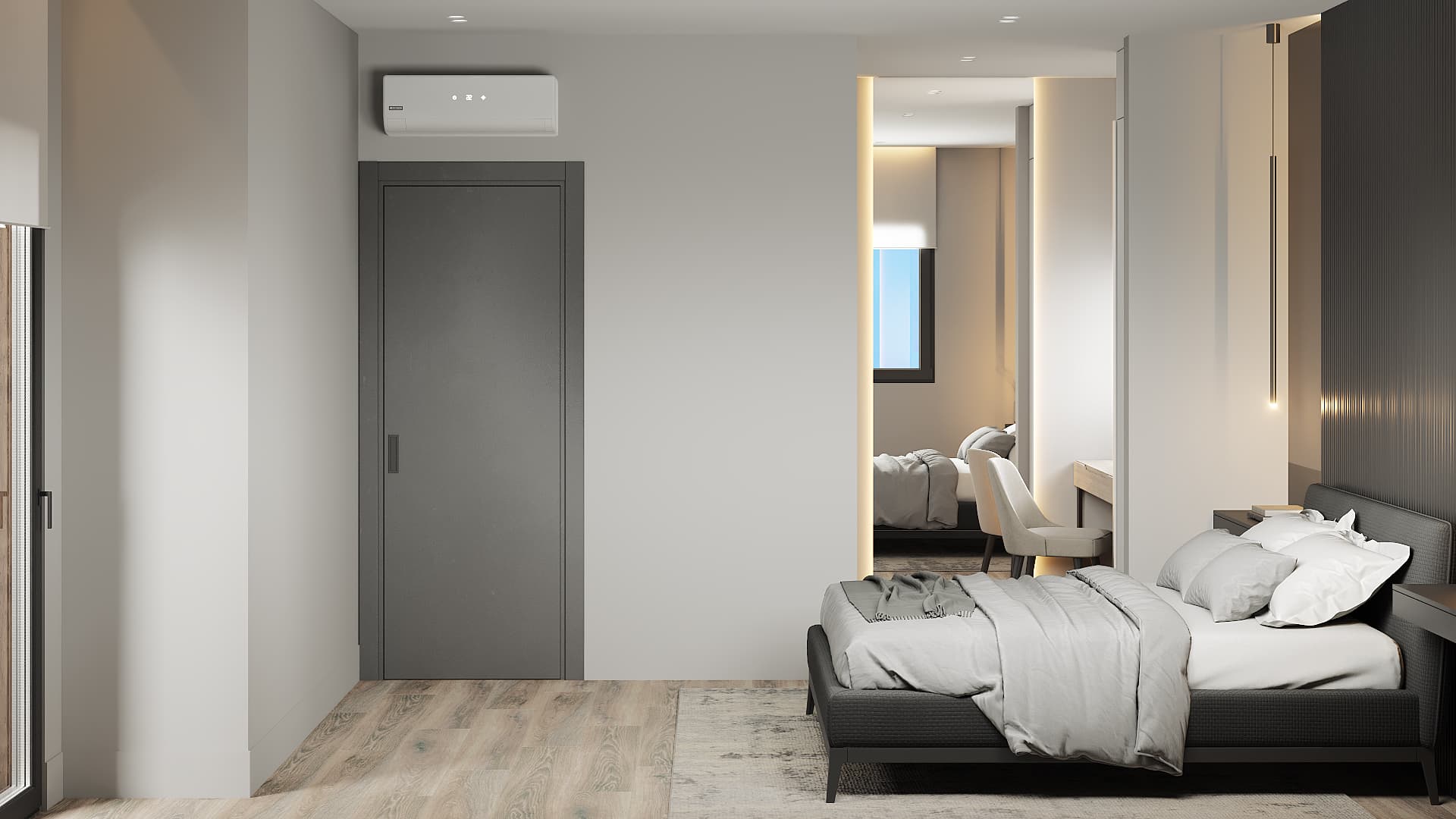 Master Bedroom - King-sized bed