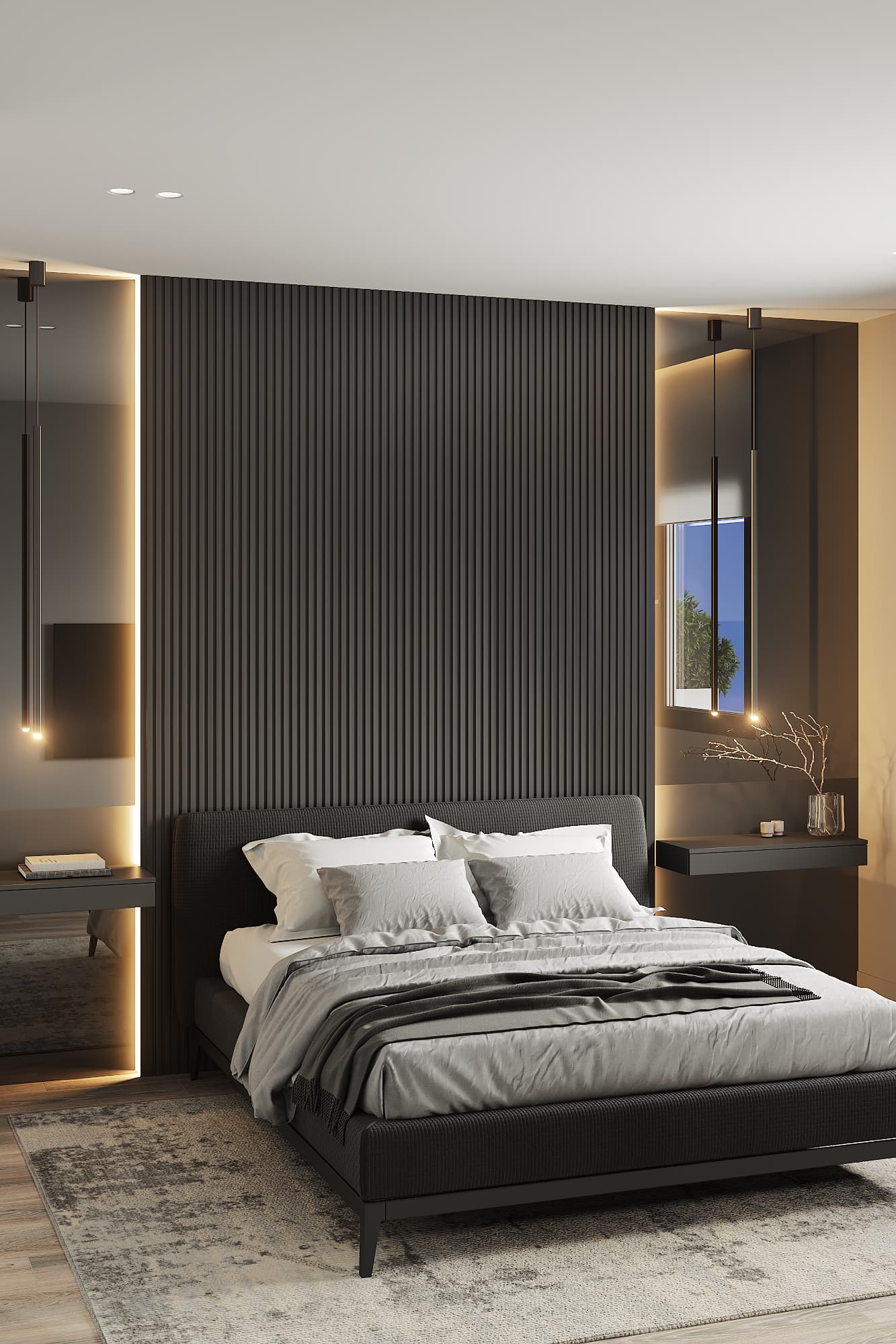 Master Bedroom - Cozy King-sized bed