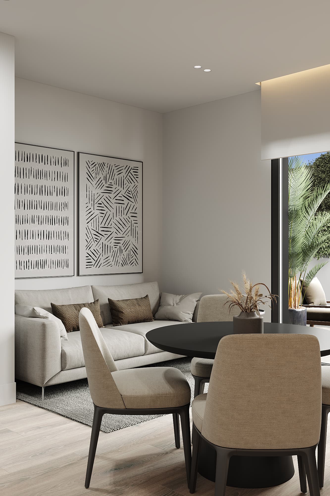 Living Area - Comfy Sofa-bed